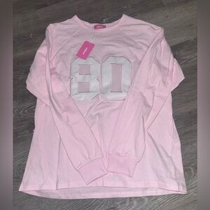 Edikted Pink Crew Neck Top